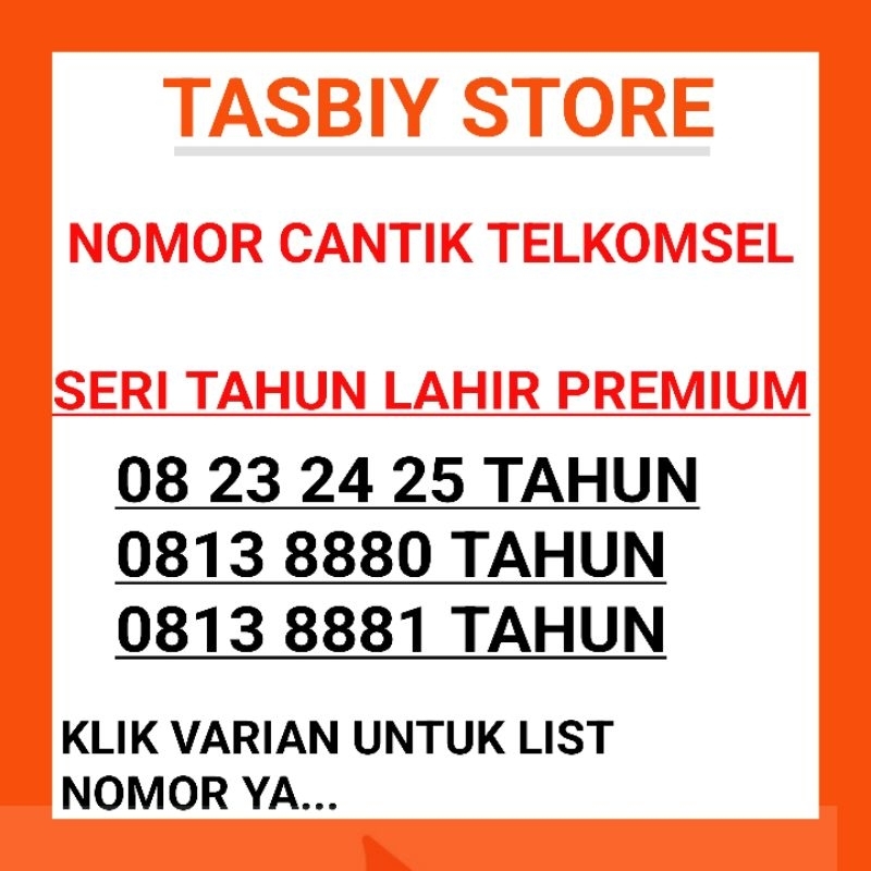 Nomor Cantik Simpati Tahun Lahir Rapi Mudah Dihafal Telkomsel 4G Lte