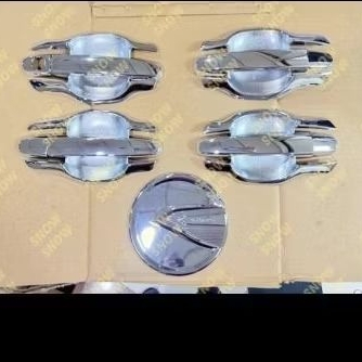 Paket Outer Handle Tank Cover Toyota Vios 2014-2017 Chrome