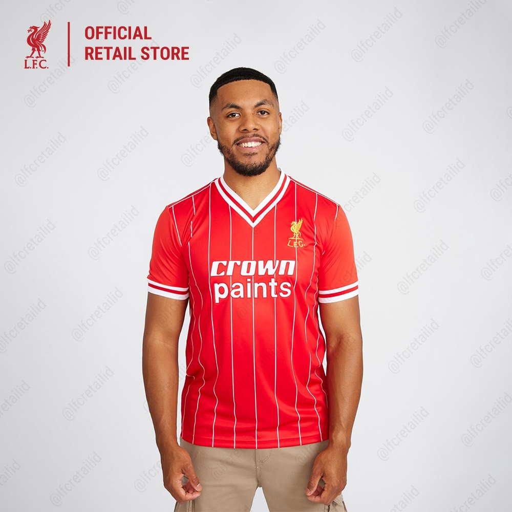 Liverpool FC Adults Retro 1982 Home Shirt Men - Official LFC Jersey Original Pria