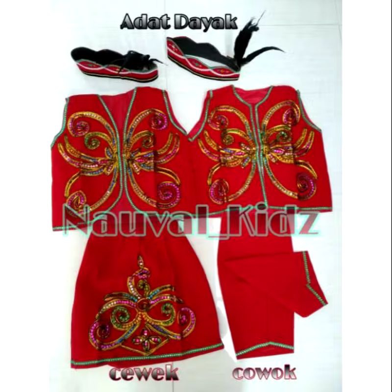 Baju Adat Kalimantan / Dayak dewasa