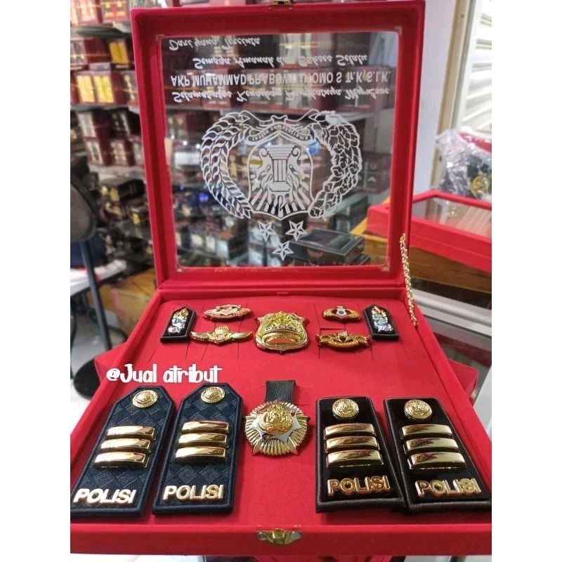 SET Paket Giftbox Pangkat PDH PDU Atribut POLRI