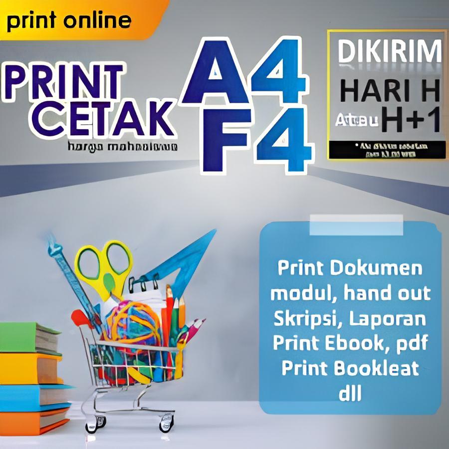 

Print Cetak A4/F4 (Print Dokumen, Excel, Word, PDF, Dll) Harga Murah