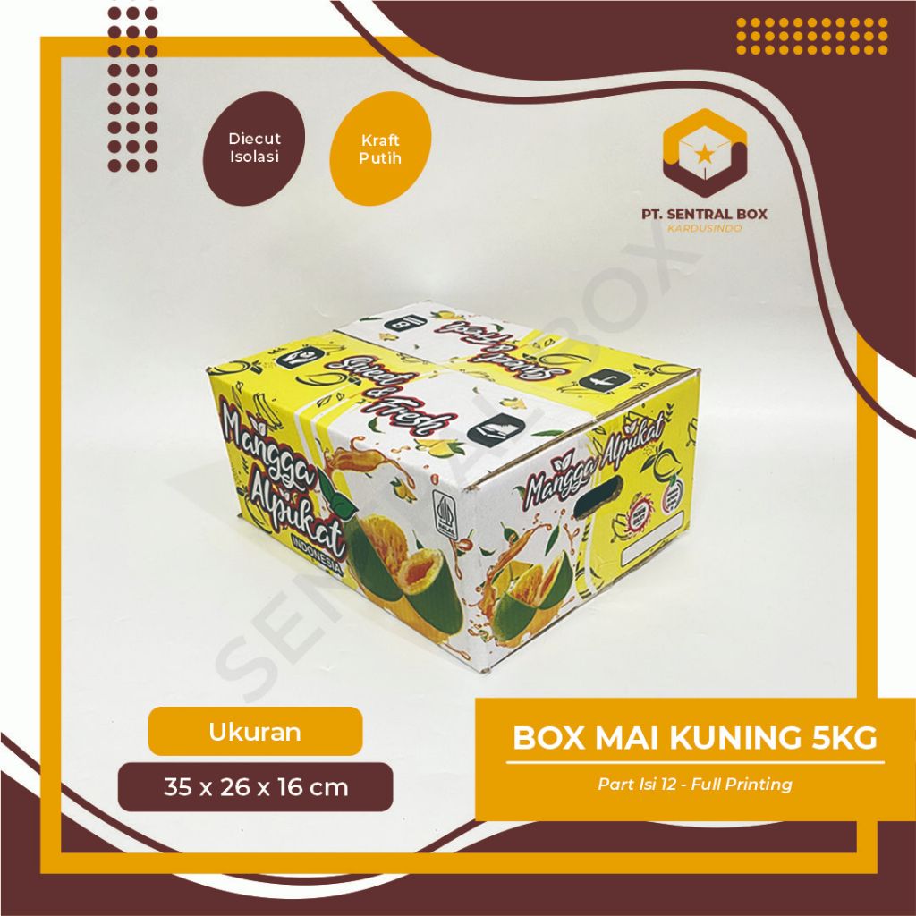 

Kardus/Box Mangga Alpukat Isi 12 (5KG) partisi/kardusmangga/kardusmurah/karduspacking/kardus/mangga/alpukat/harummanis/packaging