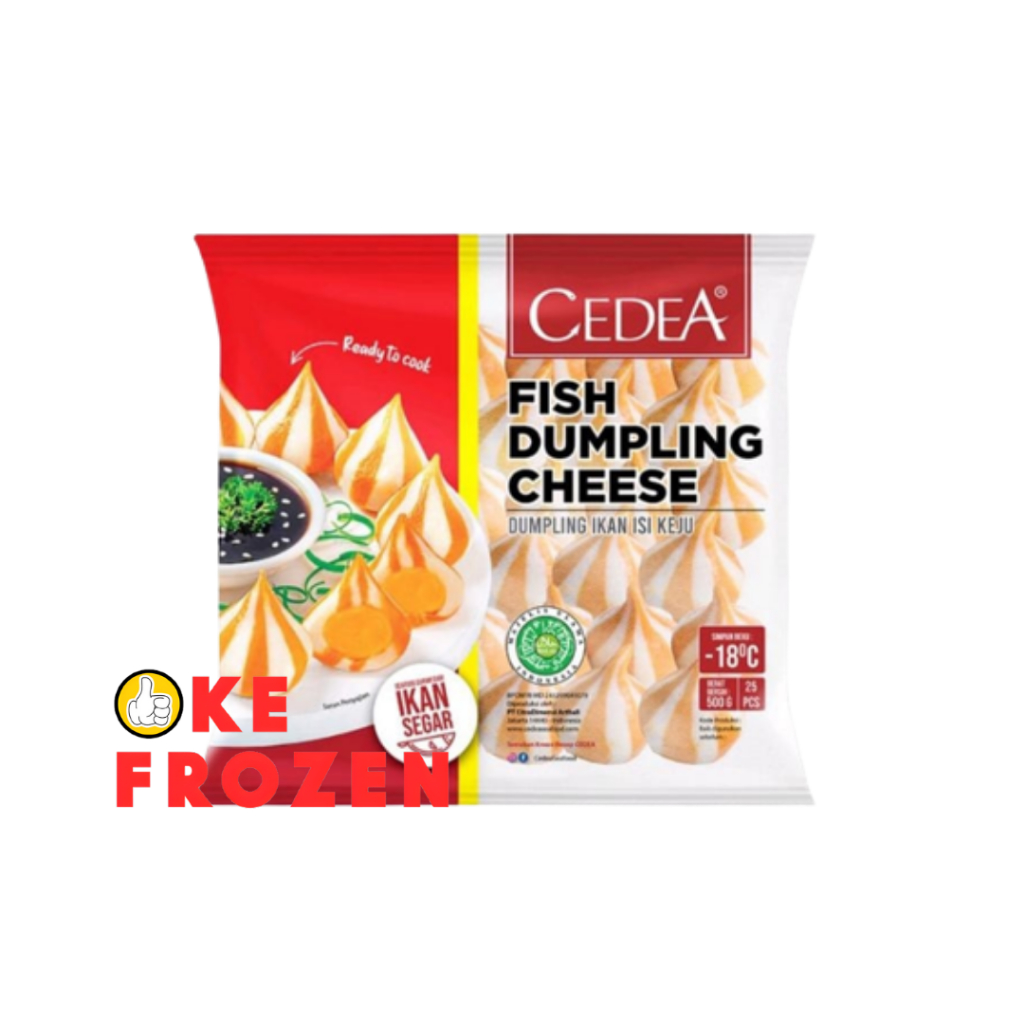 

CEDEA FISH DUMPLING CHEESE 500GR PANGSIT KEJU IKAN