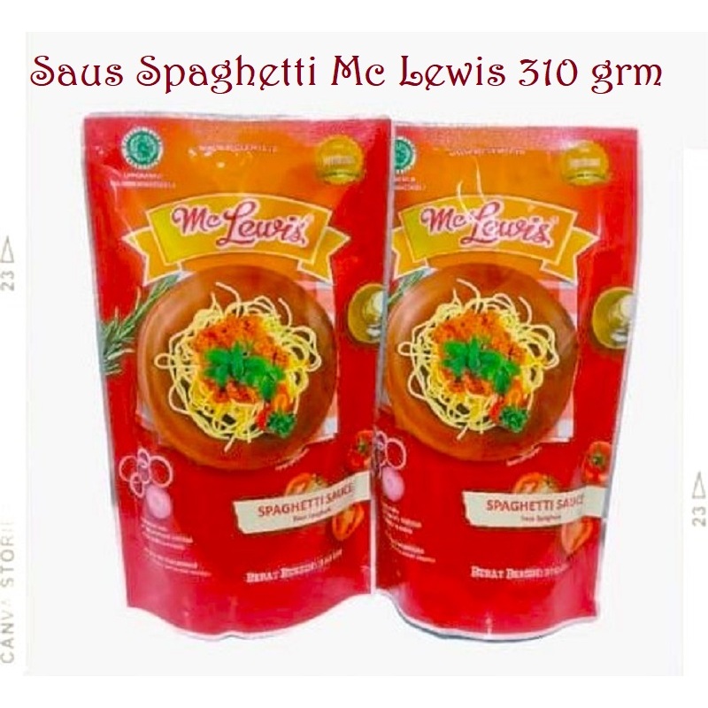 

Mc Lewis Spaghetti Bolognese Sauce - 310g saus bolognaise spagetti 310gram saus mc lewis spageti bolognese 310gr