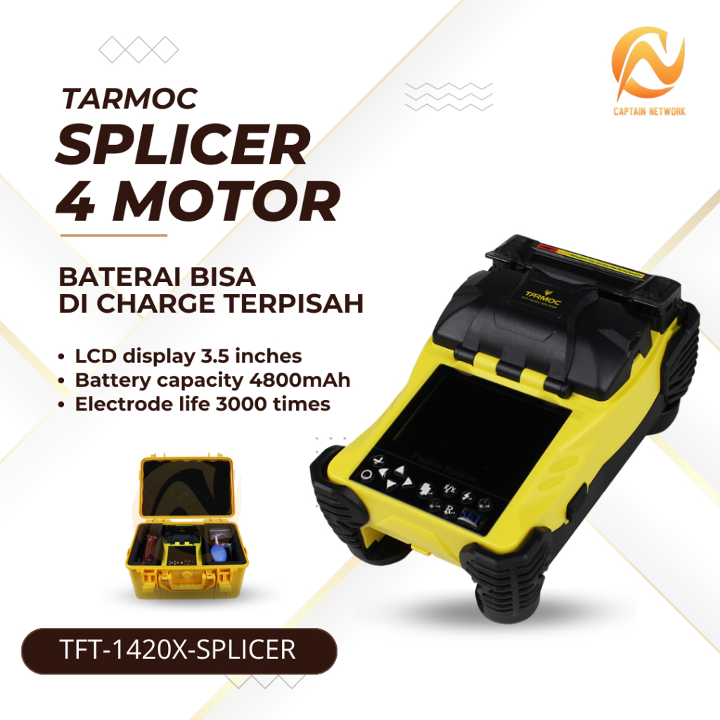 Tarmoc TFT-1420X-SPLICER Fusion Splicer Bukan ai8 ai9 Tumtec Splicing