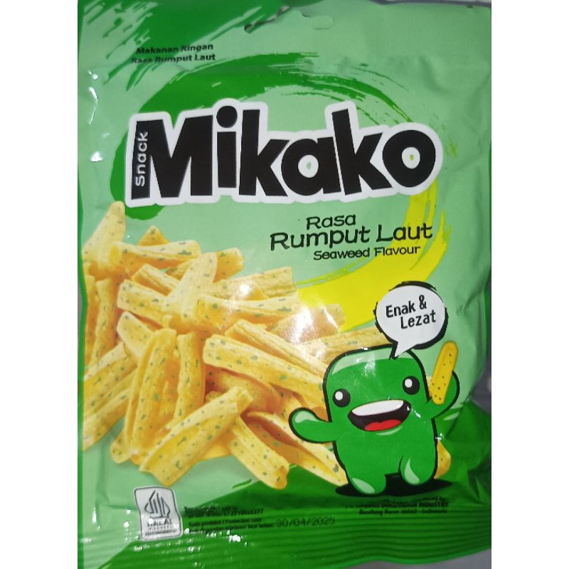 

Mikako Snack Makanan Ringan Rasa Rumput Laut 18gr