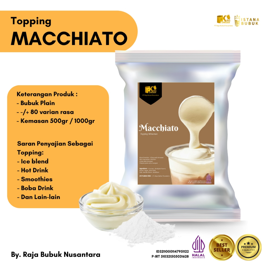 

Macchiato Powder Foam Bubuk Instant Macchiato 1 KG