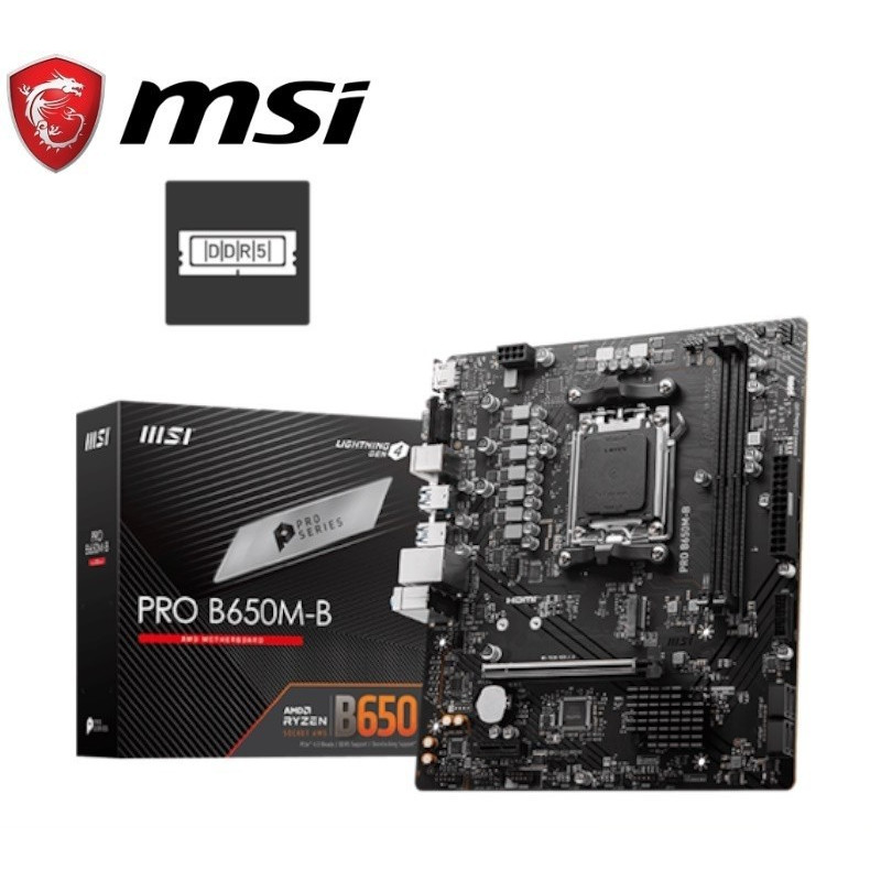 MSI B650 GAMING PLUS WIFI Motherboard ATX AMD B650 AM5 DDR5 128GB Dual Channel PCIe 4.0 x16