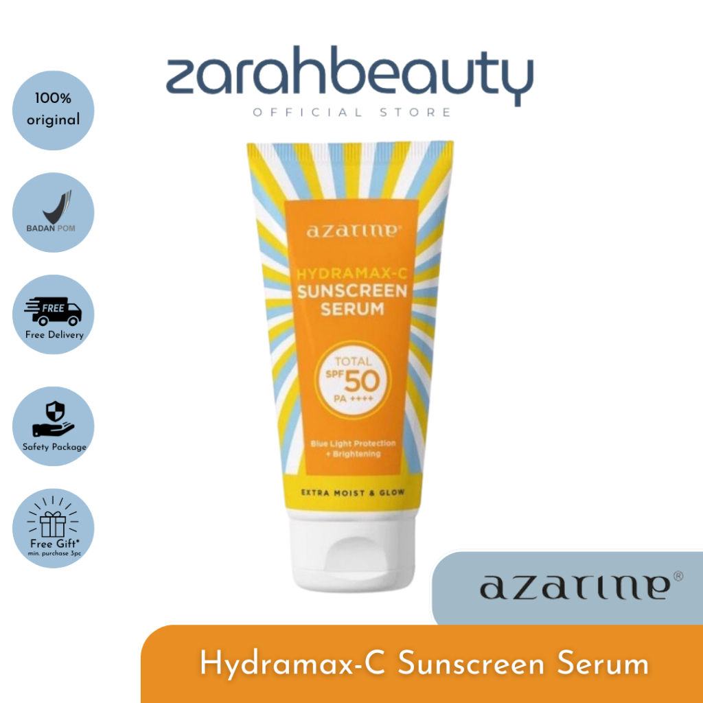 Azarine Hydramax-C Sunscreen Serum with Blue Light Protection SPF 50 PA++++ 40ml BPOM
