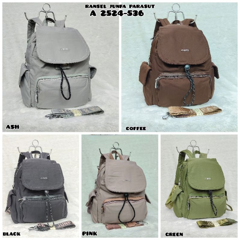 TAS RANSEL JUNFA MODE 2524-536 BAHAN PARASUT MULTIFUNGSI