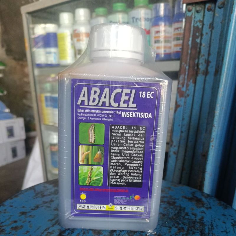 Insektisida Abacel 18 EC (abamectin 18 g/l) 1 Liter 100% Original Product + Bonus Kaos