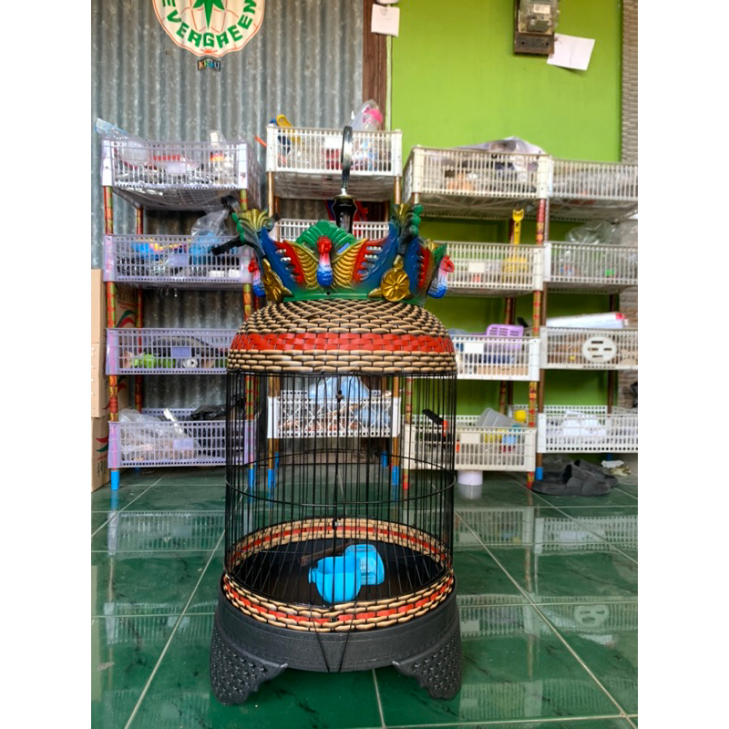 Sangkar Kutut Sangkar Ram Besi Tampilan Mewah Sangkar Kutut Motif