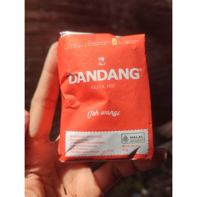 

Teh dandang merah 40gr - teh tubruk- tehwangi - 1 slop isi 10 box 40gr