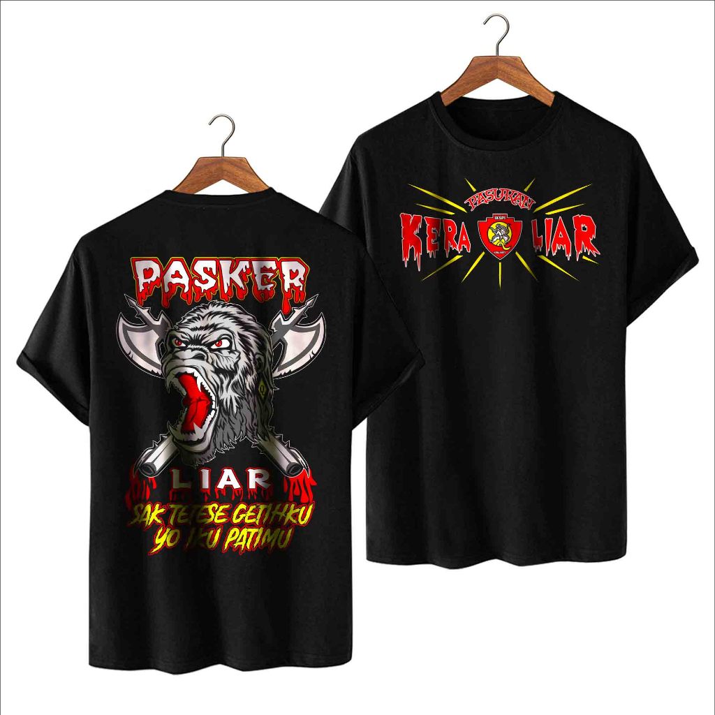 Distro Kaos Pasker Liar Ikspi Kera Sakti Terbaru - Sablon Plastisol - FREE Stiker Keren