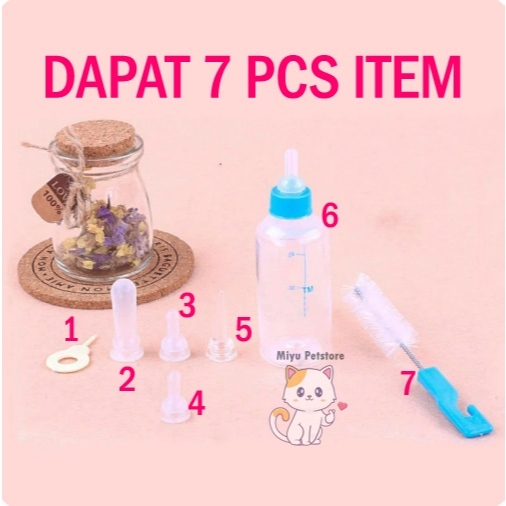 Termurah Dot Bayi Kucing Dot Bayi Anjing Dot Hewan Botol Susu Kucing Anak Kucing Anak Anjing Dot Set