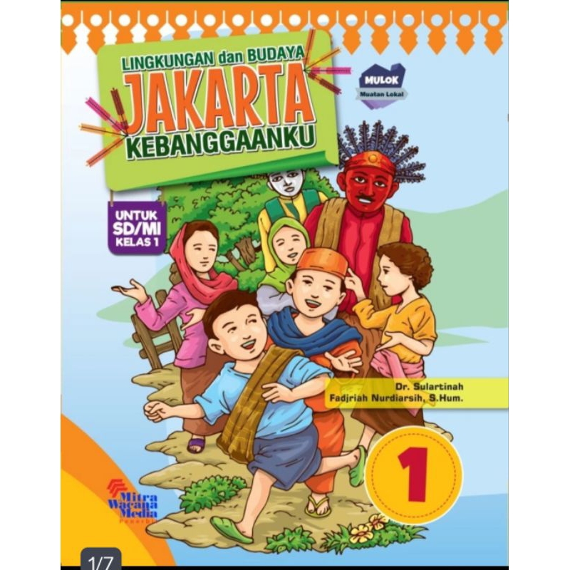 BUKU LINGKUNGAN DAN BUDAYA JAKARTA KEBANGGAANKU KELAS 1 SD MITRA WACANA MEDIA