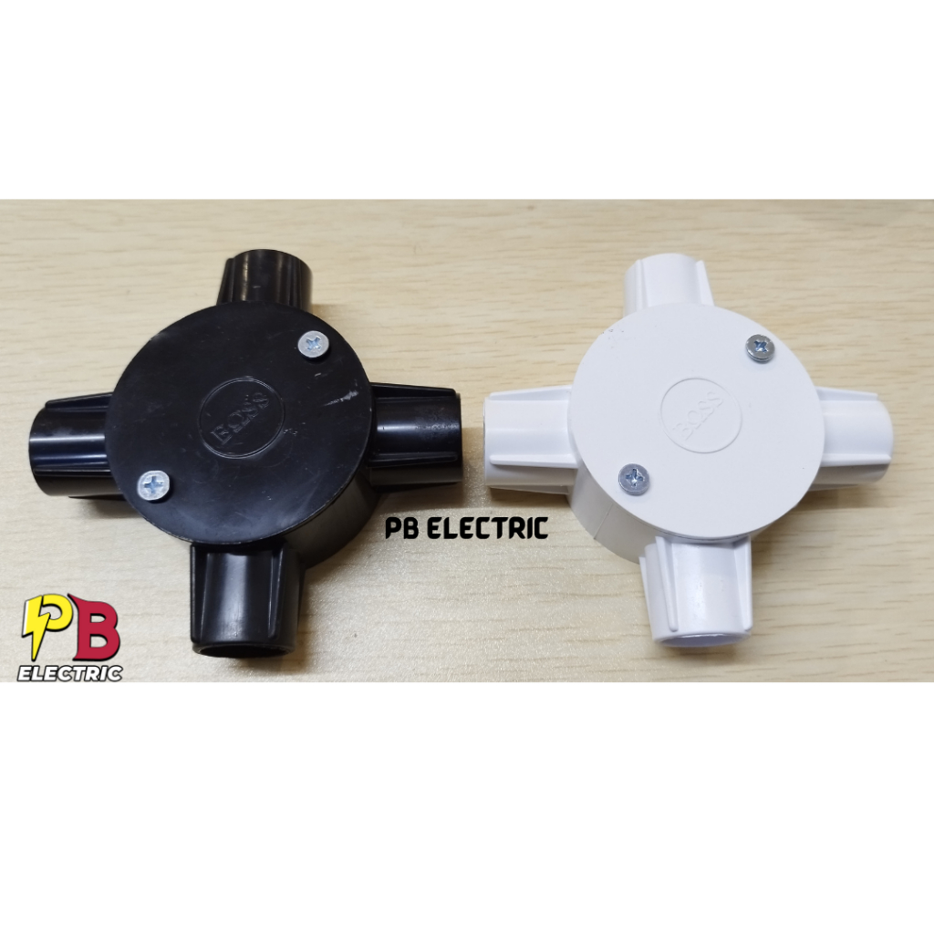 T-dus Cabang 4 20mm Boss / T dus Cabang 4 20 mm Boss / TDus Cabang 3 20mm Boss (2 Pilihan Warna)