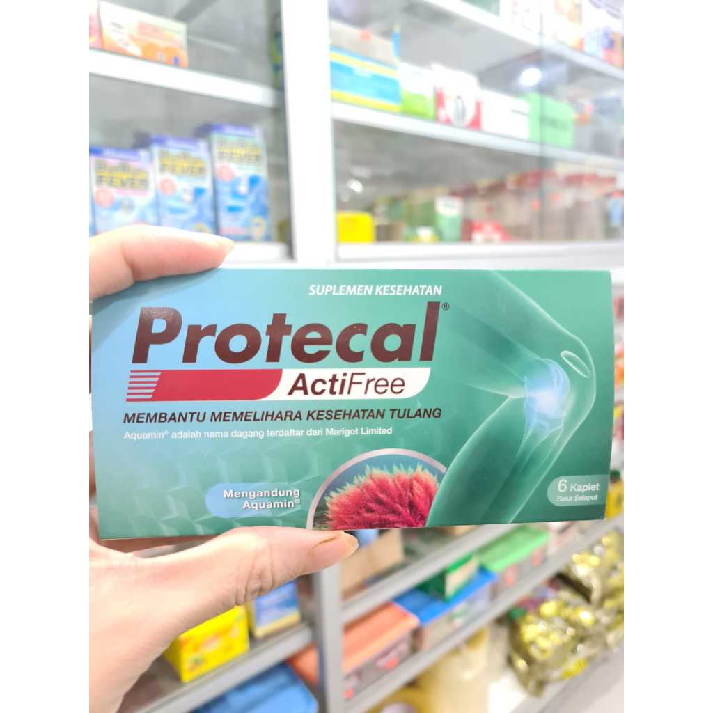 PROTECAL ACTIFREE 1 STRIP ISI 6 KAPLET VITAMIN TULANG SENDI