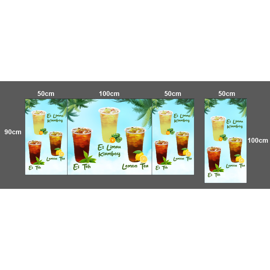 CUSTOM BANNER BOOTH MINUMAN