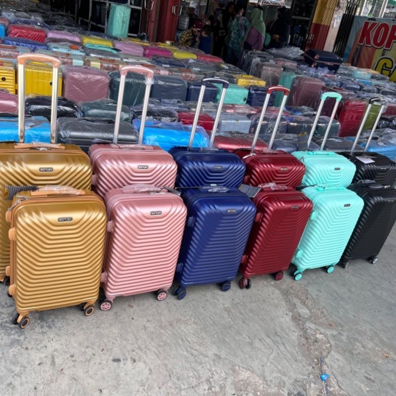 KOPER ABS 100% ukuran 24 INCH, KOPER KABIN KOPER BAGASI koper murah koper polo koper kuat koper fibe