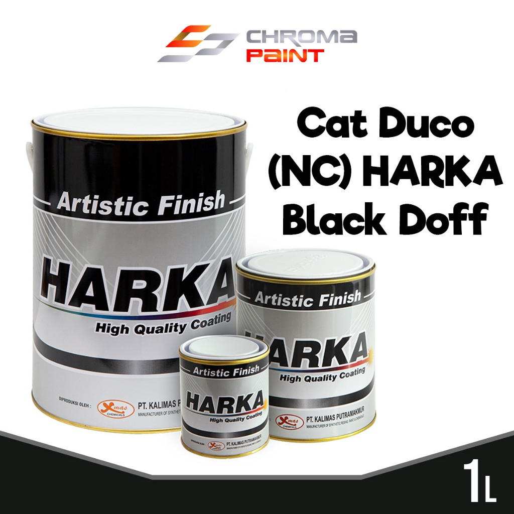 Cat Duco Harka Paint Hitam Doff - Cat NC Black Doff Untuk Mobil/ Motor/ Kayu/ Besi