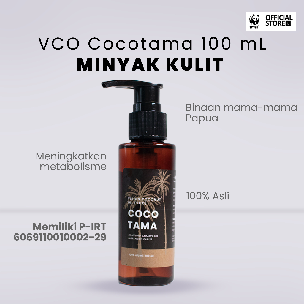 

WWF Official Store VCO Virgin Coconut Oil Minyak Sehat Premium 100% Minyak Murni Minyak Kesehatan Minyak Murah Hemat Minyak Rambut Papua Minyak Diet 100 mL