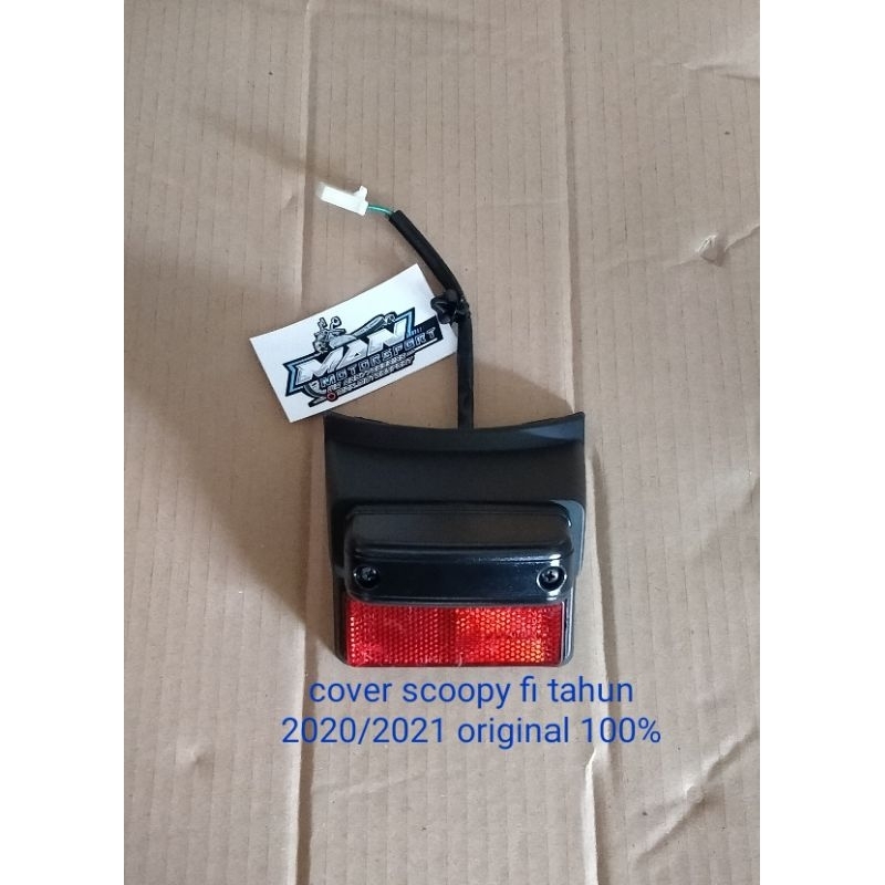 cover tutup spakbor belakang honda scoopy tahun 2020-2021-2022-2024-2025original tutup lampu belakan