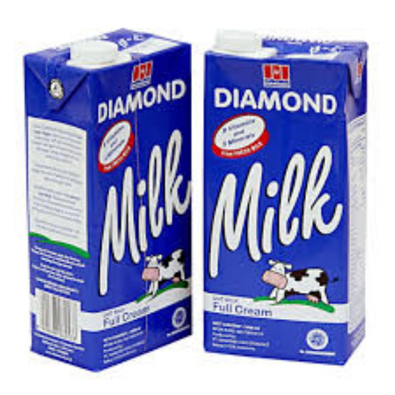 

susu diamond full cream 1000 ml/ susu diamond 1 liter