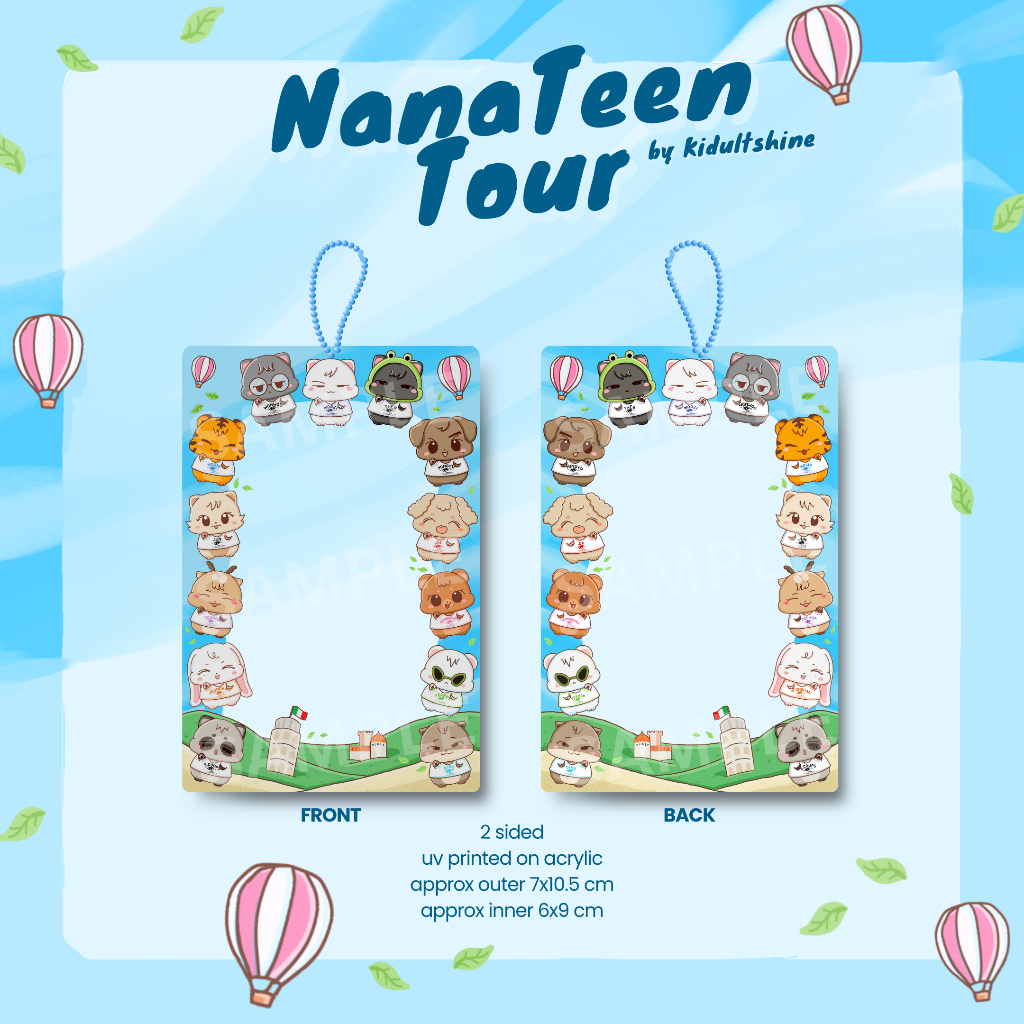 PHOTOCARD HOLDER Seventeen Nana Tour Inspired: NANATEEN TOUR SVT SCOUPS JEONGHAN JOSHUA  JUN HOSHI B