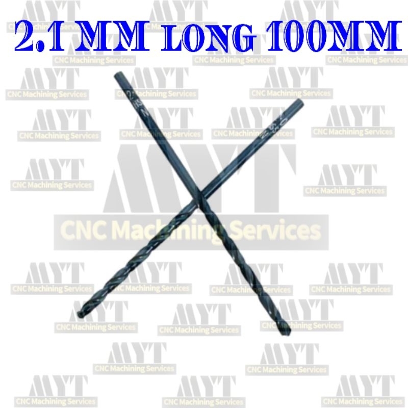 drill mata bor 2.1mm long 100mm hss mata bor besi long 2.1 × 100 mm japan bekas mulus utuh