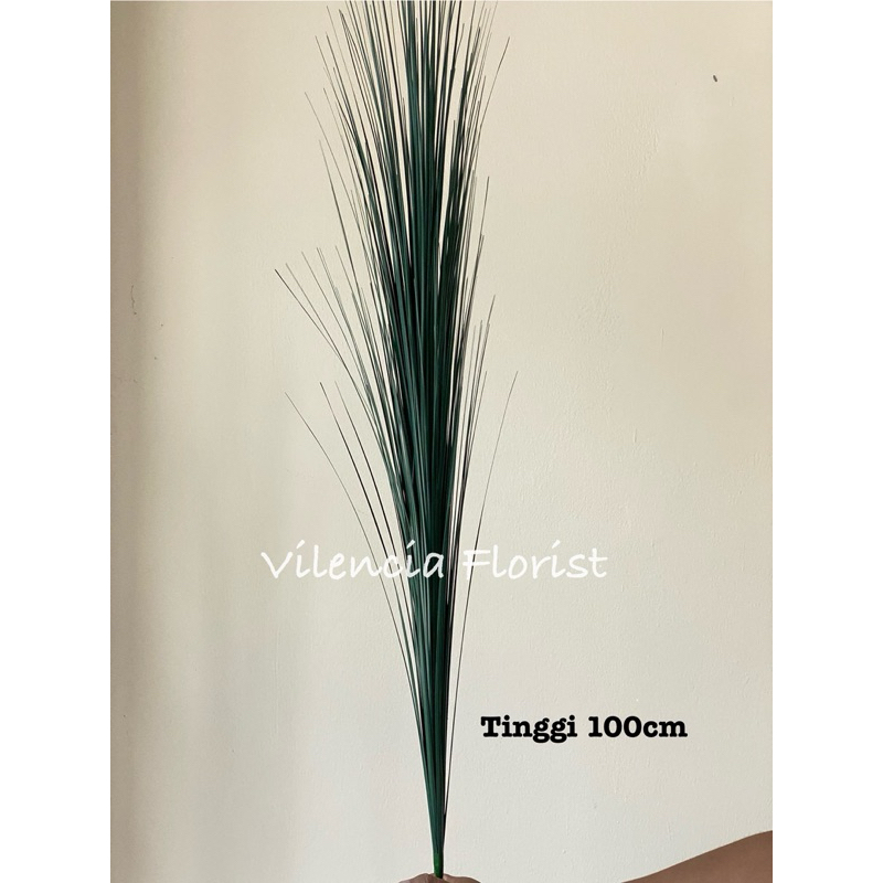 Rumput kucai palsu plastik artificial imitasi dekorasi 100cm