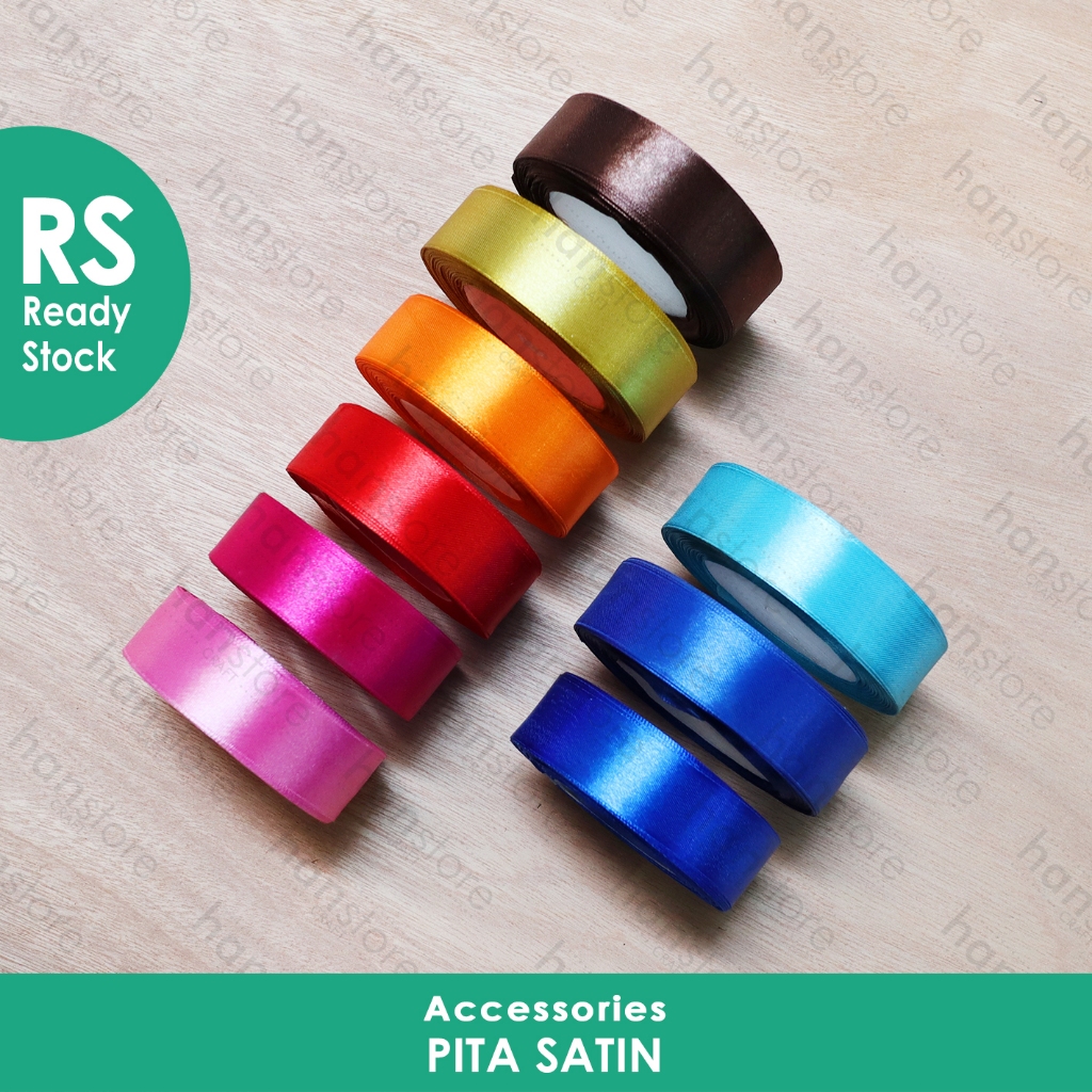 

RS 1 Roll Pita Satin 1 inch / 2,5 cm ( 20 yard )