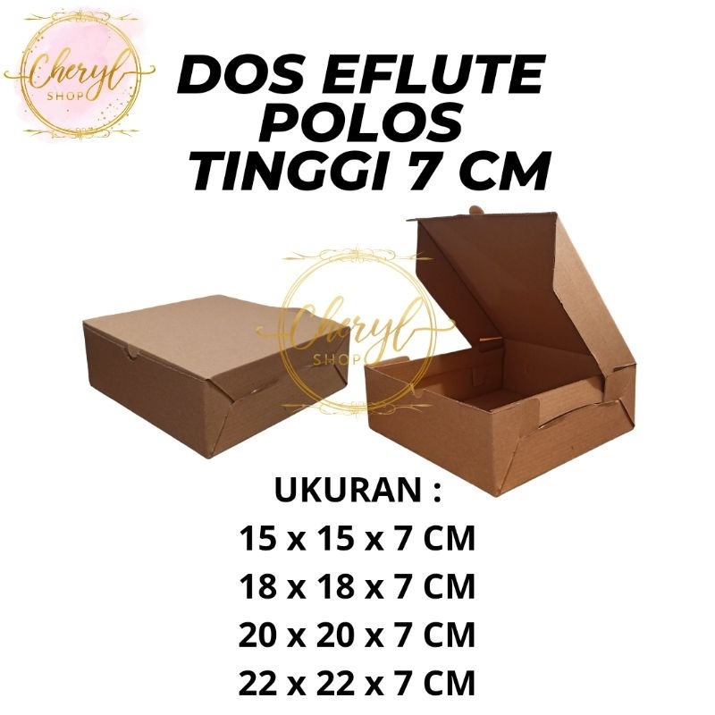 

(10 PCS) DOS / DUS KUE EFLUTE POLOS TINGGI 7 CM UK 15 CM, 18 CM, 20 CM, 22 CM / Kardus box Kotak Hampers Eflute Polos