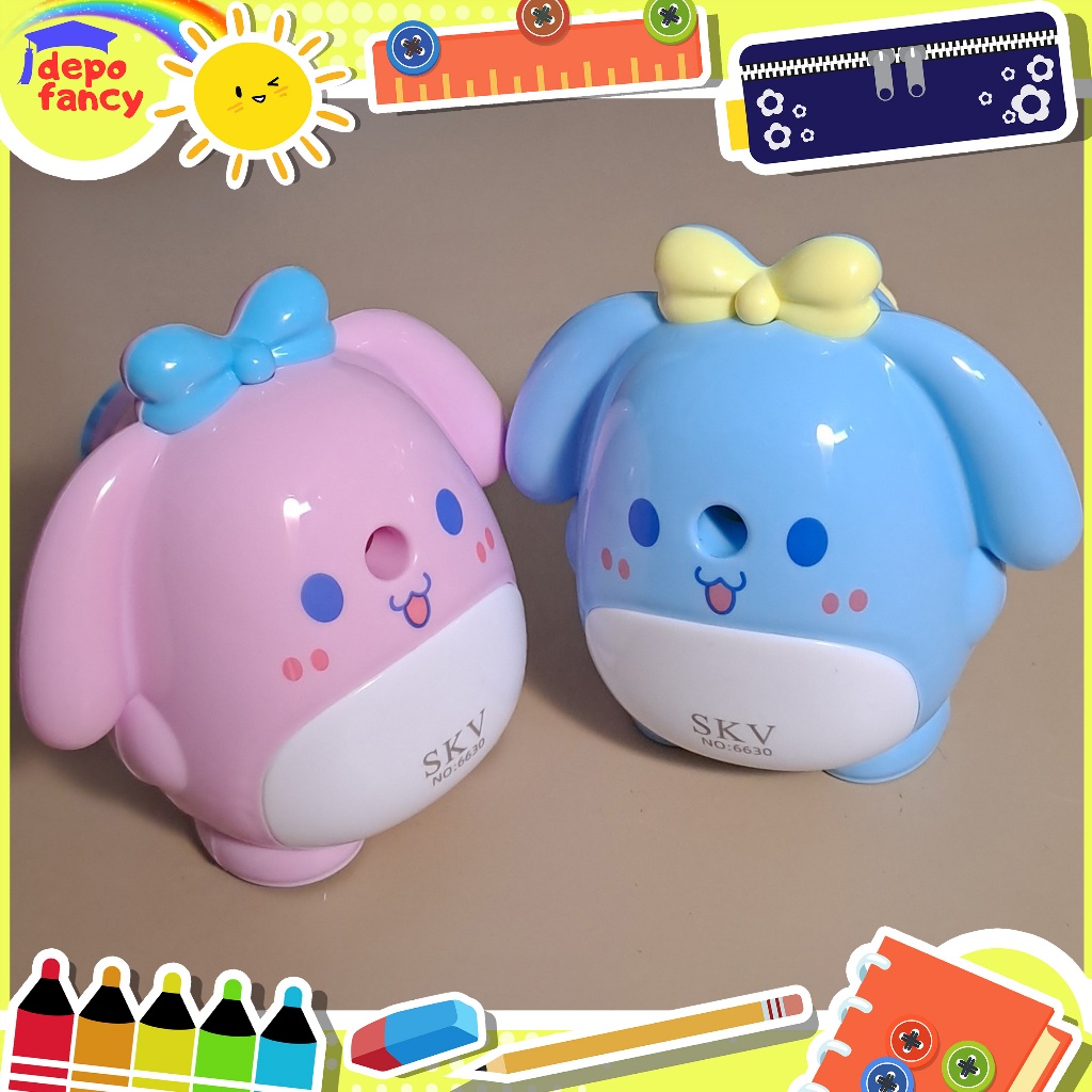 

Rautan Pensil Meja 6630 Spotted Puppy / Sharpener / Ongotan / Peruncing Pensil / Sleper