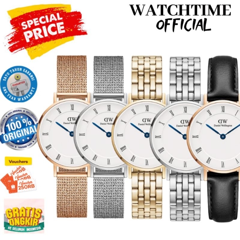 JAM TANGAN WANITA ROMAN PETITE ORIGINAL ARLOJI CEWEK DANIEL WELLINGTON ORI GARANSI