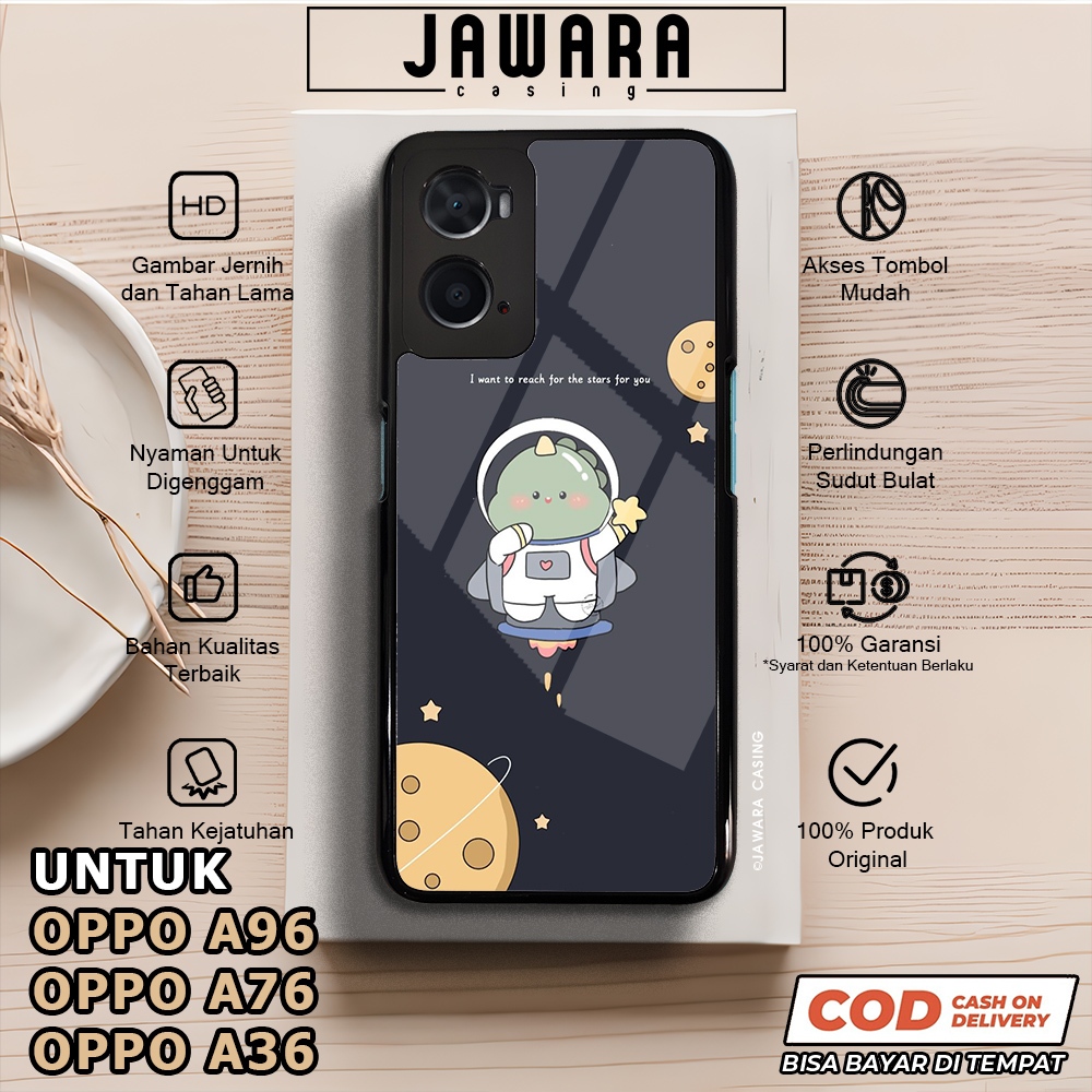 Case Oppo A76 A96 A36 Casing Oppo A76 A96 A36 [DSNC] Premium Case Glossy Case Hp Oppo Jawara Casing 