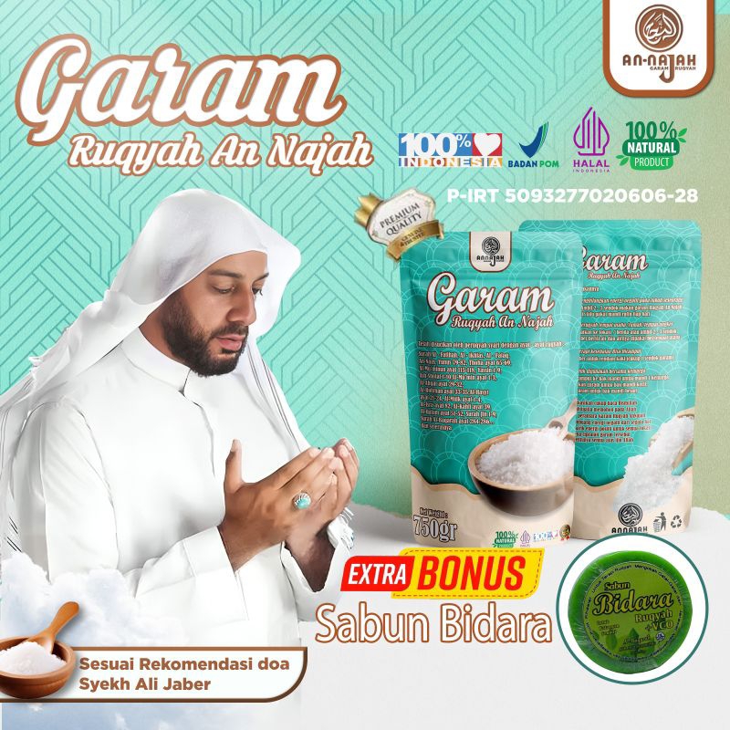 

Garam Ruqyah AnNajah Original By Mg17Oficial-Bonus Sabun Bidara Membuang Energi Negatif&jin