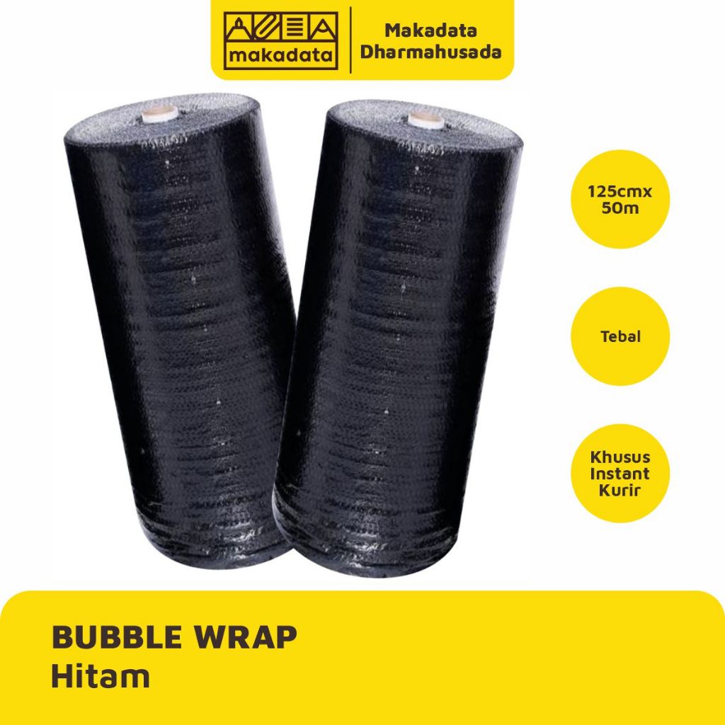

BUBBLE WRAP HITAM UKURAN 125CM X 50M (1 ROLL)