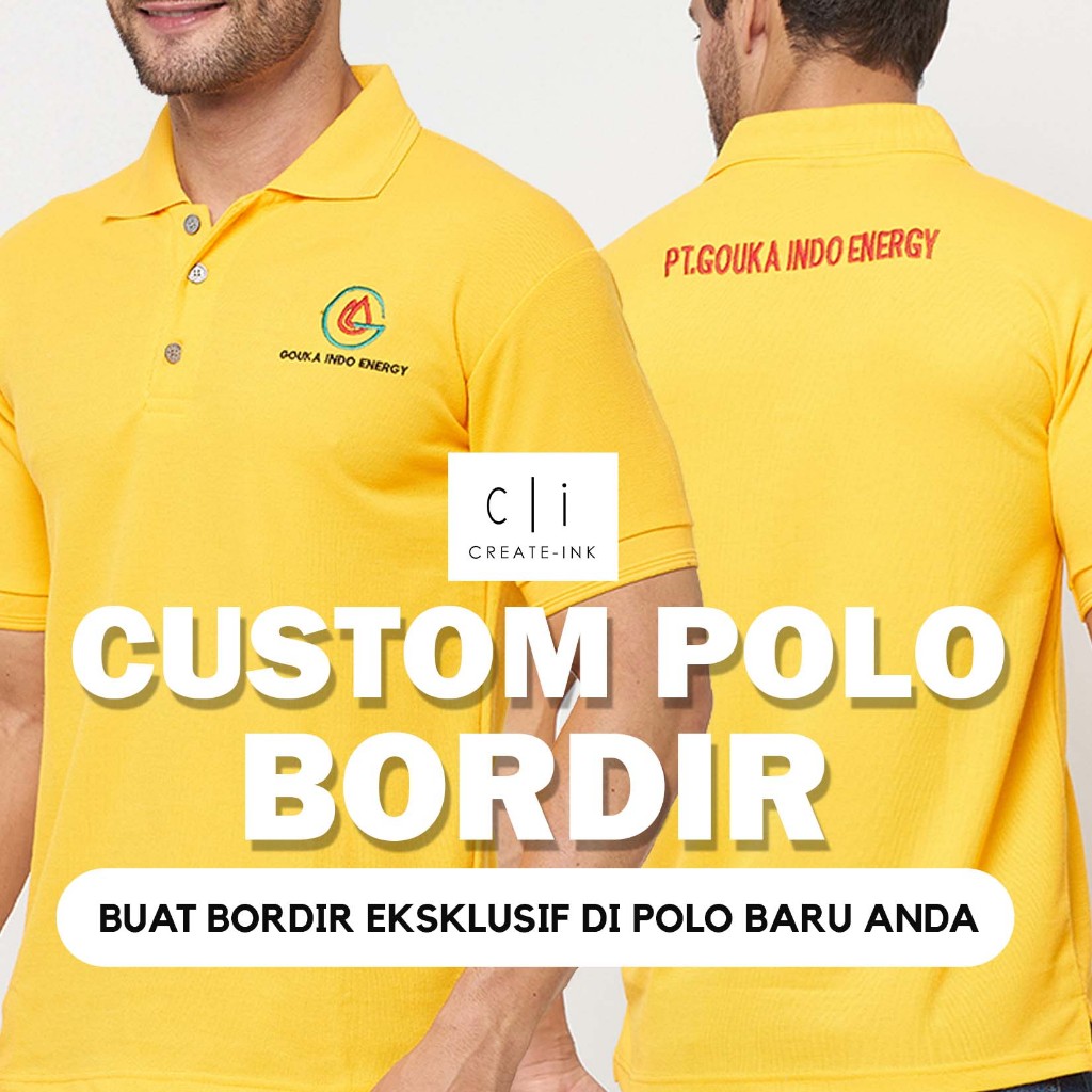 Kaos Polo Bordir / Custom Polo Shirt / Grosir Kaos Polo Custom /