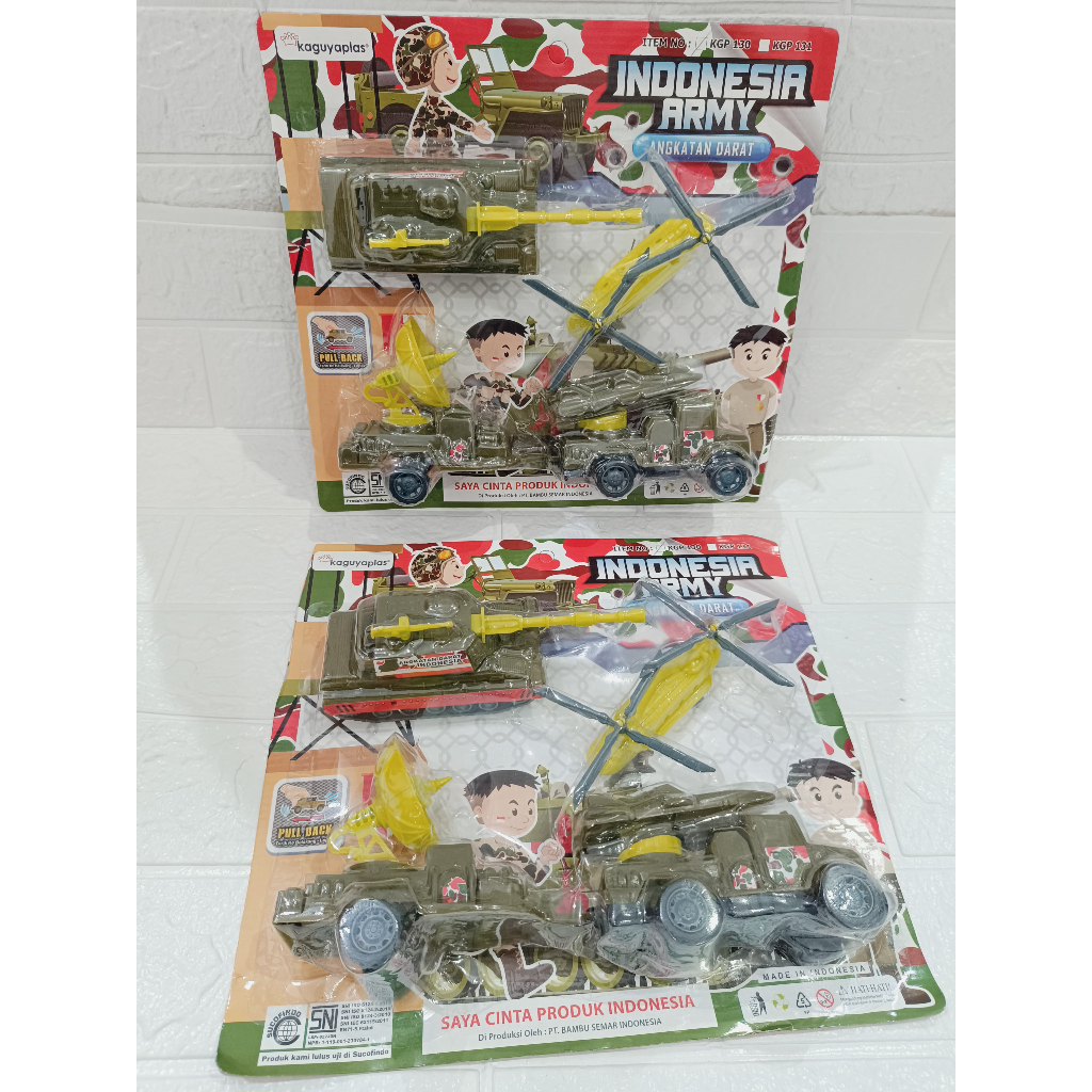 MAINAN ANAK MOBIL TENTARA KODE KGP131&130/MAINAN ANAK TRUCK ARMY SET ISI 4 PCS