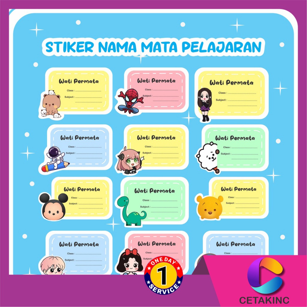 

Cetakinc - Sticker Nama Anak Mata Pelajaran Karakter