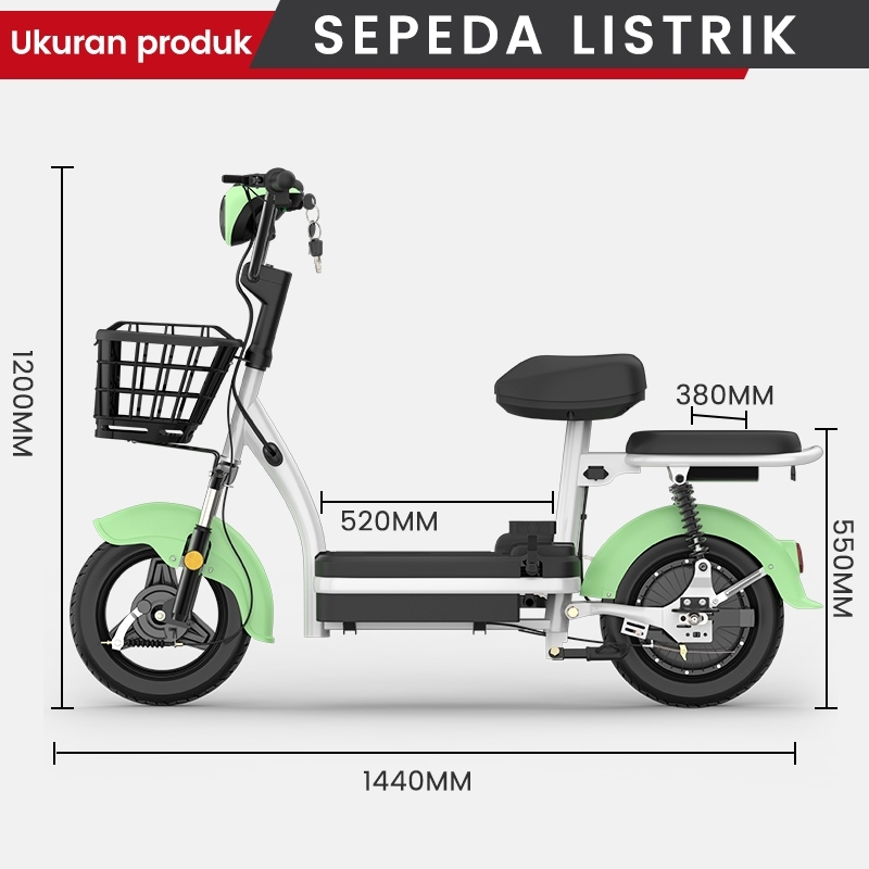 GEEKMAN Sepeda Listrik Murah Sepeda Listrik Dewasa