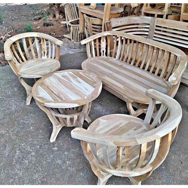 Kursi Betawi Lenong Mentahan Kayu Jati