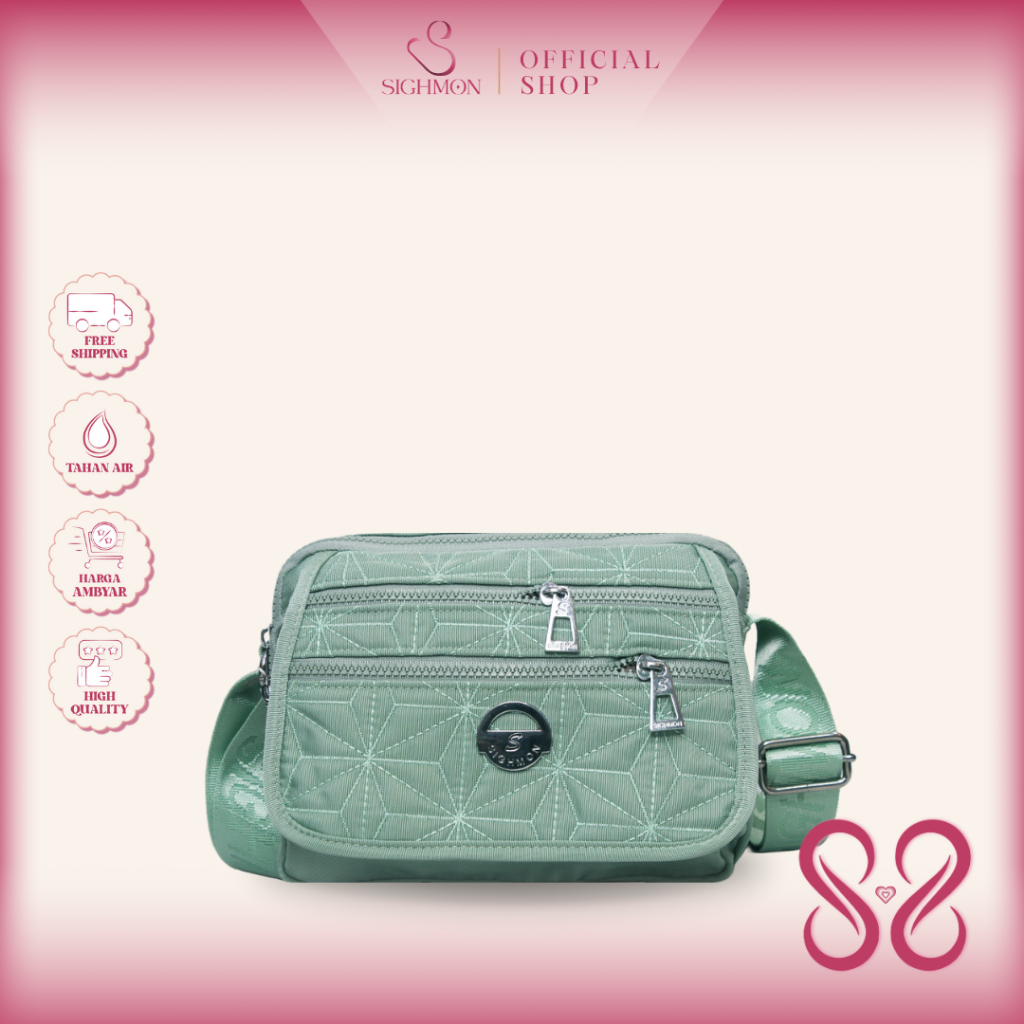 SIGHMON - Josephine Bag - Tas Selempang Wanita Import SlingBag Waterproof Premium