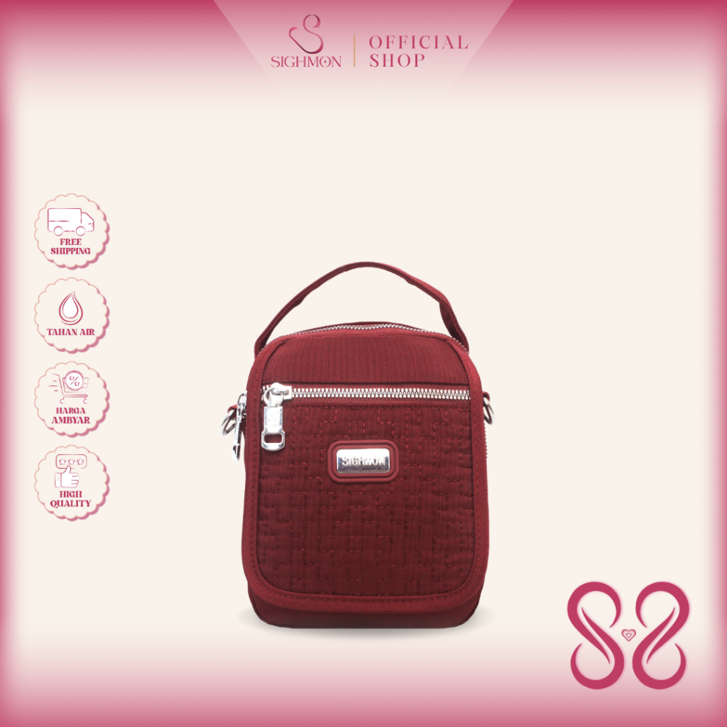 SIGHMON - Kaila Bag - Tas Selempang Wanita Import SlingBag Waterproof