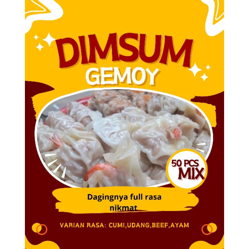 

Dimsum gemoy isi 50 pcs Mix