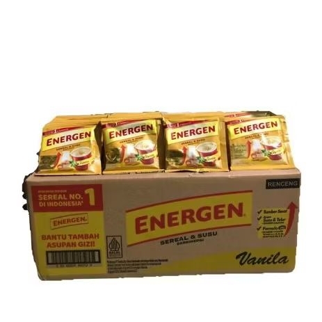 Energen Vanila 1 dus (karton) isi 16 renceng