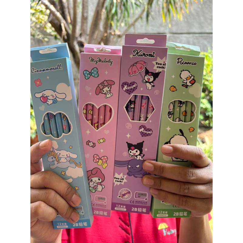 

Pensil 2B Sanrio dengan Rautan