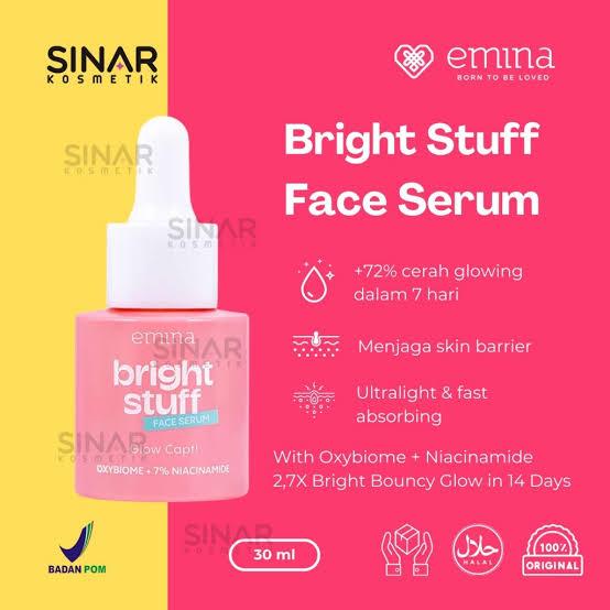 Emina Bright Stuff Face Serum - Serum wajah cerah glowing